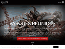 Tablet Screenshot of parquesreunidos.com